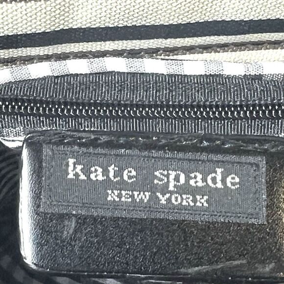 kate spade new york Womens Mini Small Purse Handbag Stripe Bow Multicolor Canvas - Picture 10 of 11